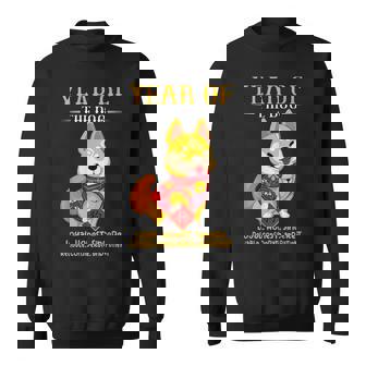Chinese Year Of The Dog Zodiac Sign Happy Lunar New Year Sweatshirt - Monsterry
