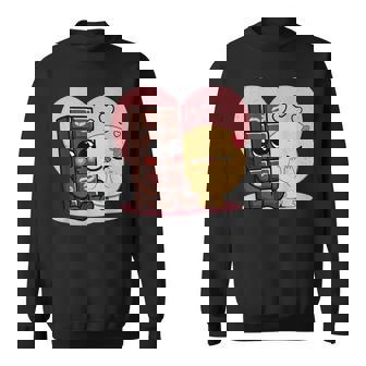 Choco And Pancake Couples Love Sweet Romantic Partners Ideas Sweatshirt | Mazezy