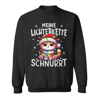 Christmas Cat My Fairy Lights Purrs Fun Sweatshirt - Geschenkecke