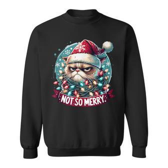 Christmas Cat Not So Merry Cat Sweatshirt - Geschenkecke