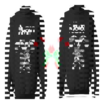 Christmas Eve Candy Cane Mom Pajama Sweatshirt - Monsterry