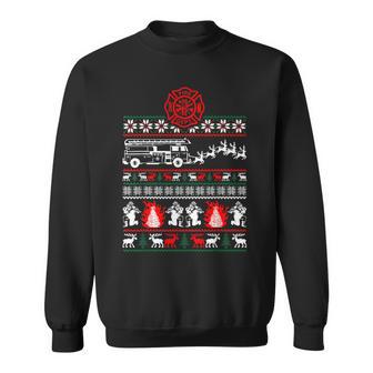 Christmas Fireman Fire Brigade Ugly Christmas Sweatshirt - Geschenkecke