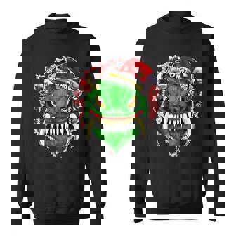 Christmas Hodag Holiday Cryptid Monster Cryptozoology Sweatshirt - Monsterry