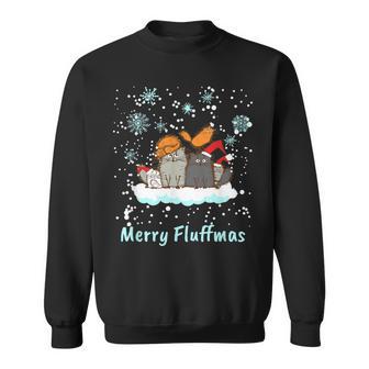 Christmas I Merry Fluffmas I Christmas Cats Cat Sweatshirt - Geschenkecke