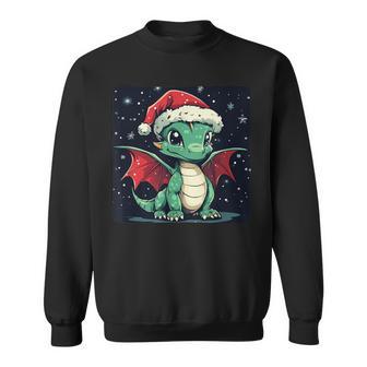 Christmas Mood With A Cosy Dragon For Festive Days Sweatshirt - Geschenkecke