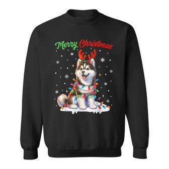 Christmas Outfit Christmas Jumper Husky Dog Christmas Sweatshirt - Geschenkecke