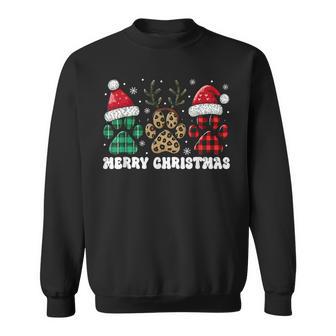 Christmas Outfit Christmas Party Outfit Cat Dog Paw Sweatshirt - Geschenkecke