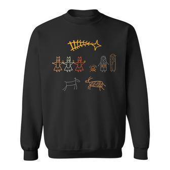 Christmas Story Jesus Rock Painting Merry Christmas Sweatshirt - Geschenkecke