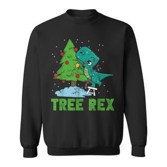 Christmas Tree Rex Dinosaur Fan Children's Christmas Tree Sweatshirt - Geschenkecke