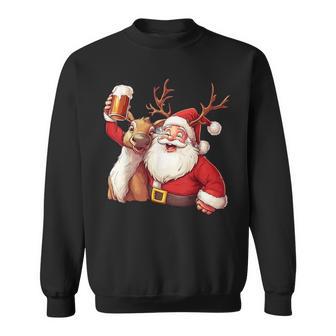 Christmas Tree Santa Reindeer Christmas Sweatshirt - Geschenkecke