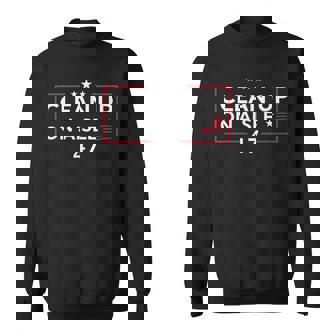Clean Up On Aisle 47 Impeach 47 Anti Trump 86 47 8647 Sweatshirt - Monsterry