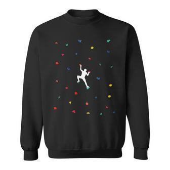 Climbing And Bouldering In The Climbing Hall Sweatshirt - Geschenkecke