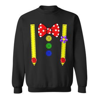 Clown Costume Group Costumes Carnival With Braces Bow Tie Sweatshirt - Geschenkecke