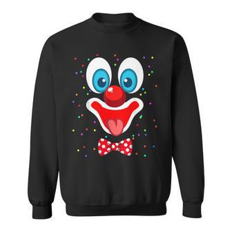 Clown Face Costume For Carnival Fancy Dress Clown Costume Sweatshirt - Geschenkecke