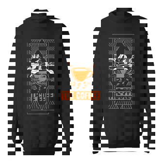 The Coffee Drinker Tarot Card Reading Occult Dark Magic Sweatshirt - Monsterry
