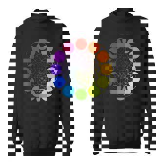 Color Wheel Palette Art Painting For Painter Artists Sweatshirt - Monsterry