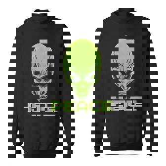 Colorful Alien Head Peace UFO Human Festival Costume Tank Top Sweatshirt - Monsterry