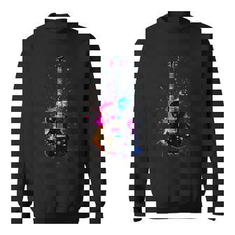 Colorful Guitarist Guitar Music Lover Sweatshirt | Seseable CA