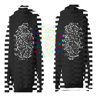 Colorful Polka Dot Basketball International Dot Day Sweatshirt - Monsterry