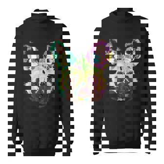 Colorful Splash African Wild Dog Sweatshirt - Monsterry