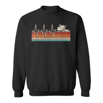 Combine Harvester Heartbeat Harvester Pulse Bauer Heart Rate Sweatshirt - Geschenkecke