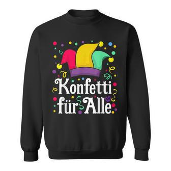 Confetti And Fool Cap Carnival Costume Sweatshirt - Geschenkecke