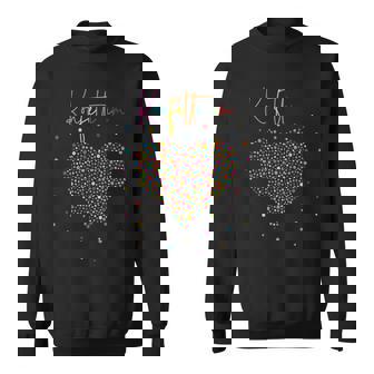 Confetti Heart Fancy Dress Costume Carnival Confetti In Heart Sweatshirt - Geschenkecke