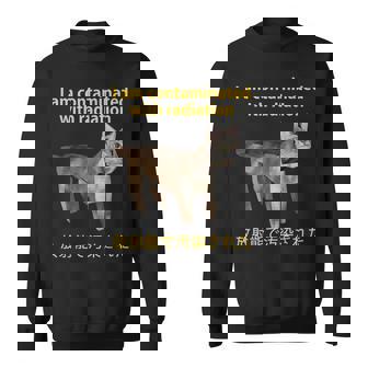 I Am Contaminated With Radiation Japanese Low Poly Cat Meme Sweatshirt | Mazezy