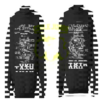 Cool Boys Driving Tractor S Sweatshirt - Geschenkecke