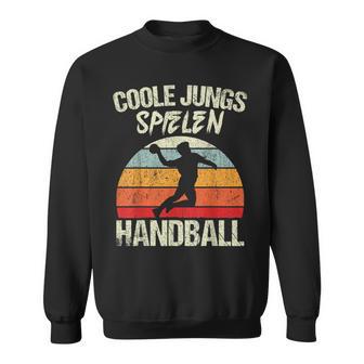 Cool Boys Playing Handball Handballer Boys Children's Sweatshirt - Geschenkecke