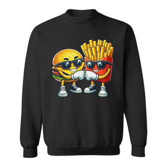 Cool Cheese Burger And Fries Fast Food Lovers Sweatshirt - Geschenkecke