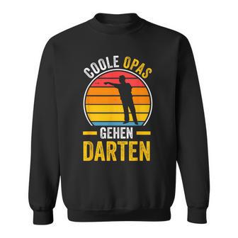 Cool Opas Going Dart Grandpa Dart Sweatshirt - Geschenkecke