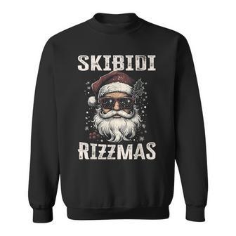 Cool Santa Claus With Sunglasses Skibidi Rizzmas Sweatshirt - Geschenkecke