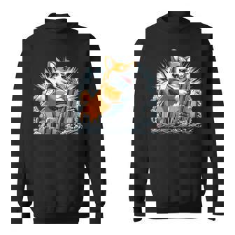 Corgizilla Dog Monster Movie Meme Corgi Graphic Kaiju Sweatshirt - Thegiftio