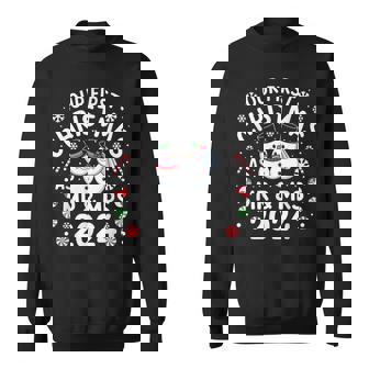 Couple Our First Christmas As Mr And Mrs 2024 Snowman Sweatshirt - Monsterry