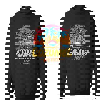 Cozumel Mexico Tropical Sunset Beach Souvenir Vacation Sweatshirt - Monsterry