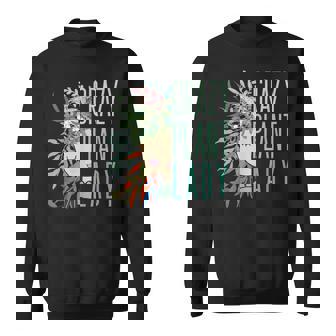 Crazy Plant Lady Plant Lady Plants Garden Gardening Sweatshirt - Monsterry