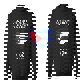 Cuba Flag Heart Colombia City Camisa de entrenamiento - Regaloses