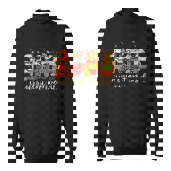 Current Mood Cute Retro Hot Chocolate Xmas Holiday Coffee Premium Sweatshirt - Monsterry