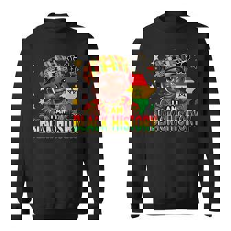 Cute Afro Peekaboo Boy Little King Black History Month Sweatshirt - Thegiftio UK