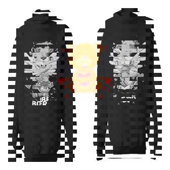 Cute Bober BóBr Kurwa Internet Meme Valentine's Day Beaver Sweatshirt - Monsterry