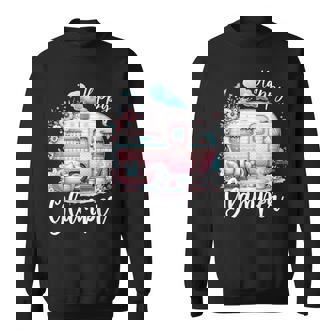 Cute Happy Glamper Caravan Camping Glamping Sweatshirt - Monsterry