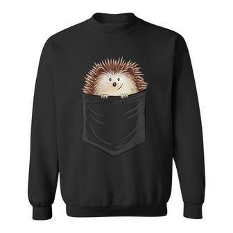 Casual Cute Spiky Hedgehog In Your Pocket Sweatshirt - Geschenkecke