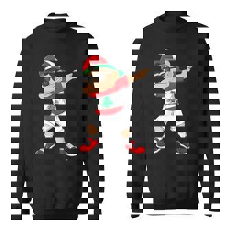 Dabbing Boy Lebanese Lebanon Flag Kids Dab Dance Sweatshirt - Monsterry