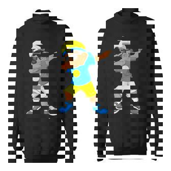 Dabbing Boy Palauan Palau Flag Kids Dab Dance Sweatshirt - Monsterry