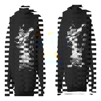 Dabbing Cat Meme Cool Dab Pose Dance Move Feline Lover Sweatshirt - Monsterry