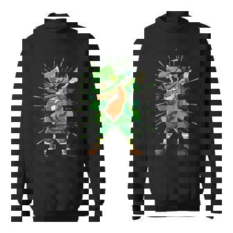 Dabbing Leprechaun Trèfle Trèfle Saint Paddy St Patrick's Sweater e - Cadeauxyz