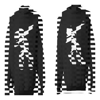 Dabbing Person Symbol Dab Icon Stick Figure Sweatshirt - Monsterry