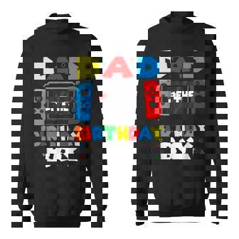 Dad Of The Birthday Boy Family Matching Birthday Gaming Sweatshirt - Thegiftio UK