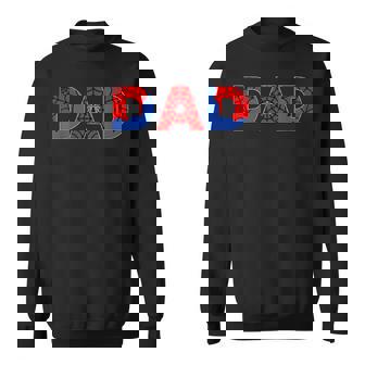 Dad Birthday Boy Spider Family Party Decorations Sweatshirt - Monsterry